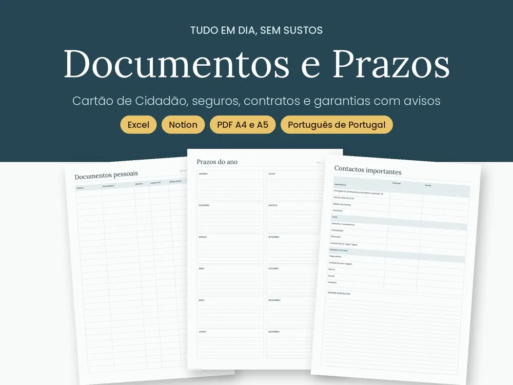 Documentos e Prazos da Família